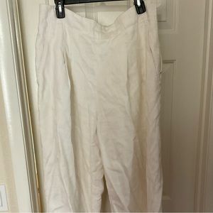 Lafayette 148 NY white 100% Cotten pants